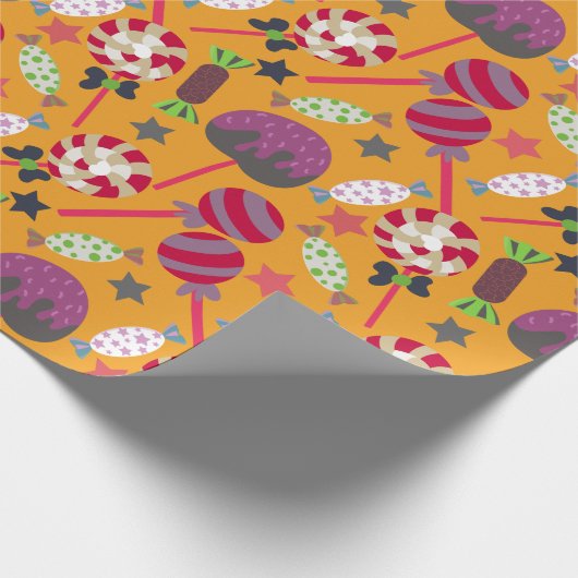 Papier Cadeau Motif de bonbons | motif Lollies | lollipop 23 (Coin)