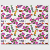 Papier Cadeau Motif de bonbons | motif Lollies | lollipop 6 (Plat)
