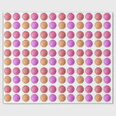 PAPIER CADEAU MOTIF DE BOULES DE GOLF POUR DES FEMMES, PAPIER (Plat)