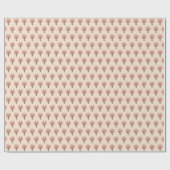 Papier Cadeau Motif de bouquet Sakura Cerisier en fleurs sur fon (Plat)