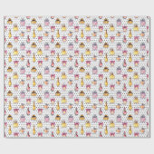 Papier Cadeau Motif de bouteille de Parfum (Plat)