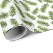 Papier Cadeau Motif de branche persistante (Coin rond)