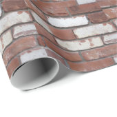 Papier Cadeau Motif de brique (Coin rond)