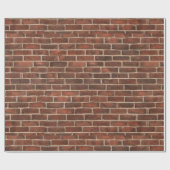 Papier Cadeau Motif de briques (Plat)