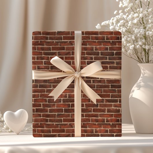 Papier Cadeau Motif de briques