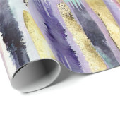 Papier Cadeau Motif de brosse vertical dynamique (1) (Coin rond)