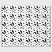 Papier Cadeau Motif de bulldog français (Plat)
