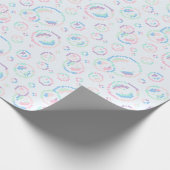 Papier Cadeau Motif de bulles de savon en pixels (Coin)