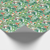 Papier Cadeau Motif de cactus d'aquarelle (Coin)