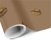 Papier Cadeau motif de café (Coin rond)