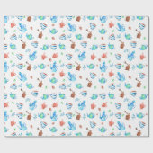 Papier Cadeau Motif de café (Plat)