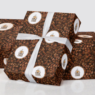 Papier Cadeau Motif de café Marque Logo