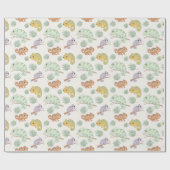 Papier Cadeau Motif de caméléon mignon (Plat)