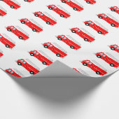 Papier Cadeau Motif de camion-feu rouge (Coin)