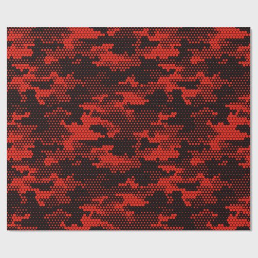 Papier Cadeau Motif de camouflage en toute transparence. Point n (Plat)