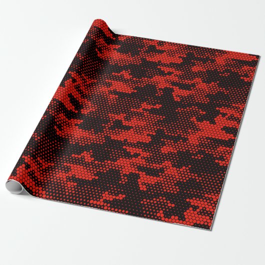 Papier Cadeau Motif de camouflage en toute transparence. Point n (Déroulé)