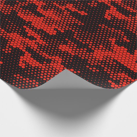 Papier Cadeau Motif de camouflage en toute transparence. Point n (Coin)