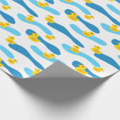 Papier Cadeau Motif de canard en caoutchouc jaune (Coin)