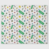 Papier Cadeau Motif de caractères de rue Sésame (Plat)