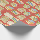 Papier Cadeau Motif de carnet d'aquarelles (Coin)