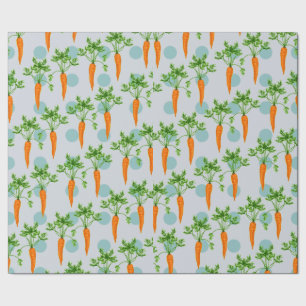 Papier Cadeau Motif de carottes