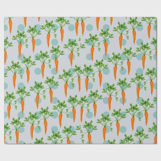 Papier Cadeau Motif de carottes (Couture)