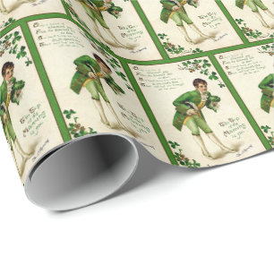 Papier Cadeau Motif de carrelage Cool Vintage Ireland