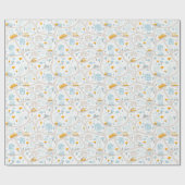 Papier Cadeau Motif de carte de quartier de Cute Pastel (Plat)