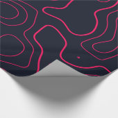 Papier Cadeau Motif de carte topographique (Coin)