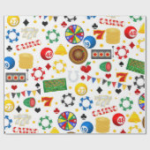 Papier Cadeau Motif de casino (Plat)