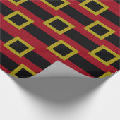 Papier Cadeau Motif de ceinture de Père Noël de parties (Coin)