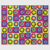 Papier Cadeau motif de cercles (Plat)