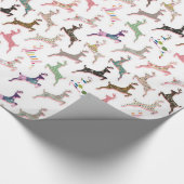 Papier Cadeau Motif de cerfs à la mode (Coin)