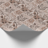 Papier Cadeau motif de cerfs Brown (Coin)