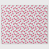 Papier Cadeau Motif de cerise aquarelle (Plat)