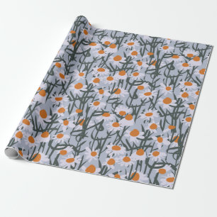 Papier Cadeau Motif de champ Chamomile transparent sur arrière