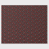 Papier Cadeau Motif de champignon Amanita sur les champignons no (Plat)