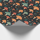 Papier Cadeau Motif de champignons (Coin)