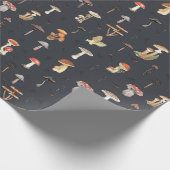 Papier Cadeau Motif de champignons (Coin)