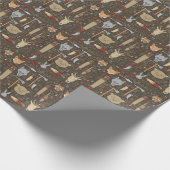 Papier Cadeau Motif de chasse ethnique (Coin)