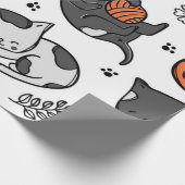 Papier Cadeau Motif de chat (Coin)