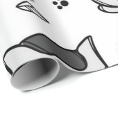 Papier Cadeau Motif de chat (Coin rond)