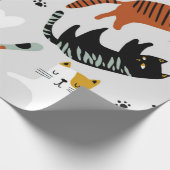 Papier Cadeau Motif de chat (Coin)