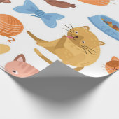 Papier Cadeau Motif de chat (Coin)