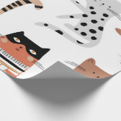 Papier Cadeau Motif de chat (Coin)