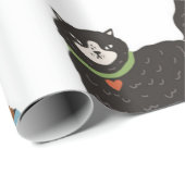 Papier Cadeau Motif de chat (Coin rond)