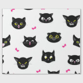 Papier Cadeau Motif de chat (Plat)