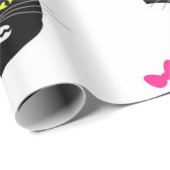 Papier Cadeau Motif de chat (Coin rond)