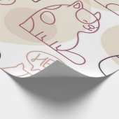 Papier Cadeau Motif de chat (Coin)