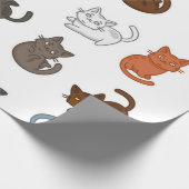 Papier Cadeau Motif de chat (Coin)